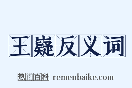 王嶷反义词是什么意思的图片